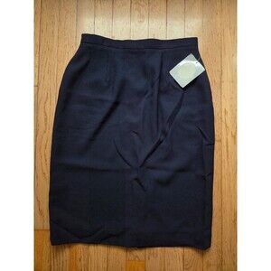 NEW Christian Dior Career III Navy Pencil Skirt Women's Size 10